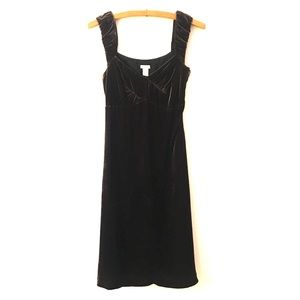 Brown velvet Anthropologie dress